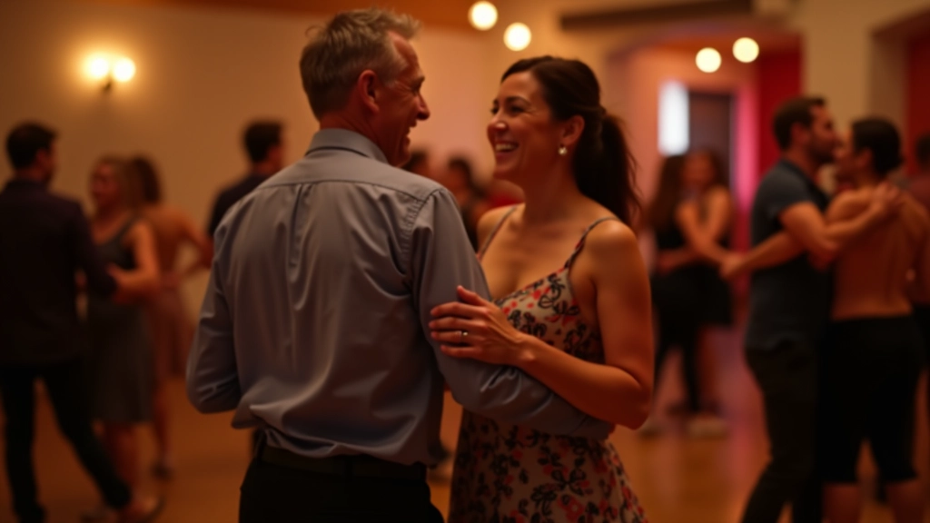 Instrutor demonstrando postura correta em aula de dança, vista frontal, estúdio limpo